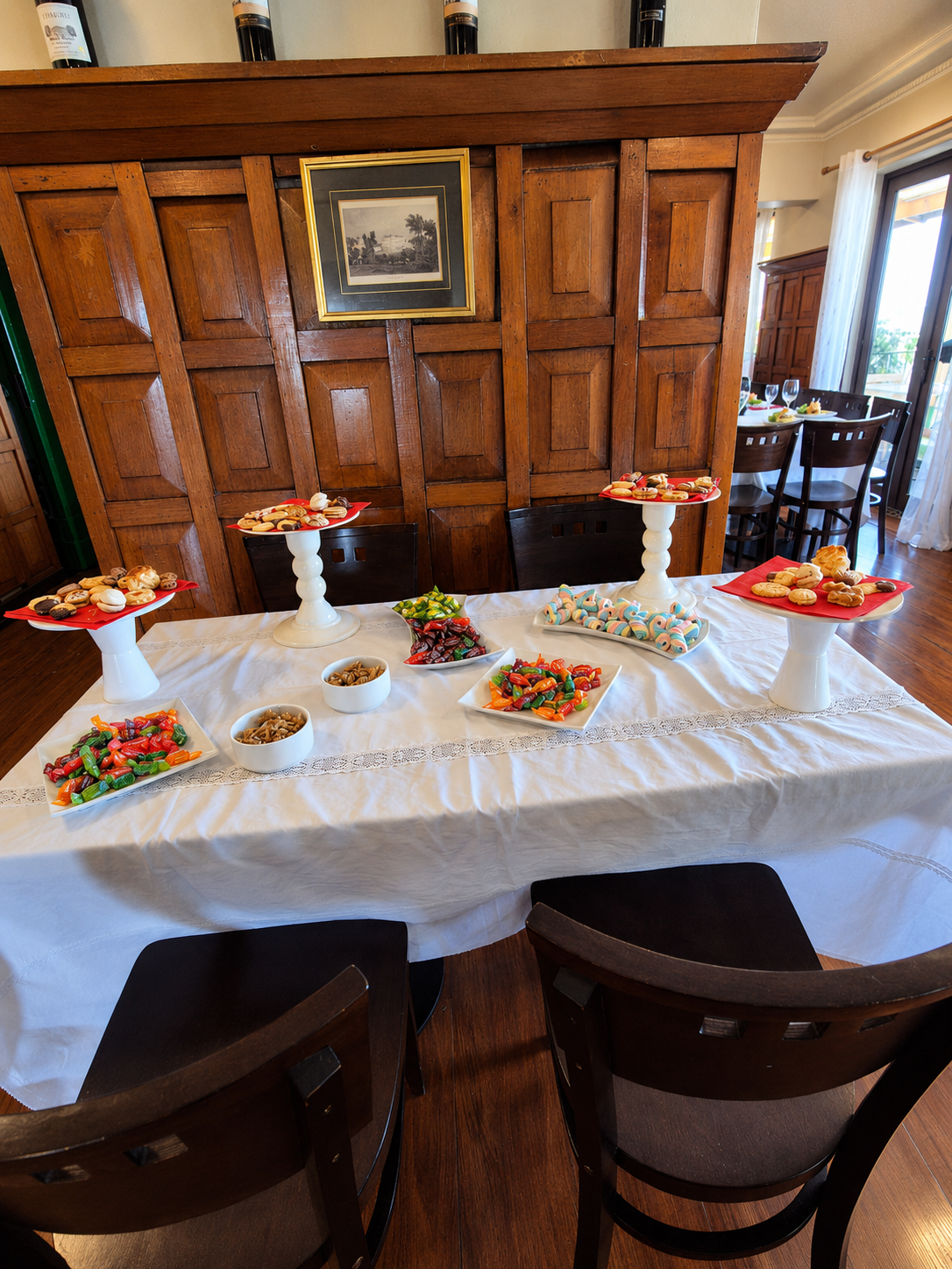 Montaje de dulces para evento en Sportsmen Club